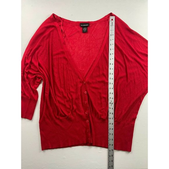 Lane Bryant Women's Size 22/24 Pullover Sweater Pink Long Sleeve Thin Gathered - Picture 4 of 4